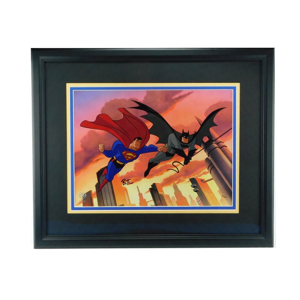 World's Finest Cel Superman Batman Animated Series Limited Edition Timm Signed